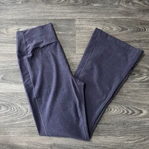 Kirkland Signature Women's Purple Brushed Mini Flare Yoga Legging Pockets Sz XXL